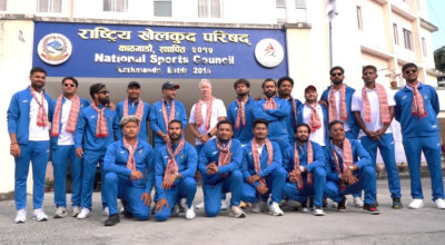 एसियन गेम्स खेल्ने नेपाली क्रिकेट टोलीको बिदाइ